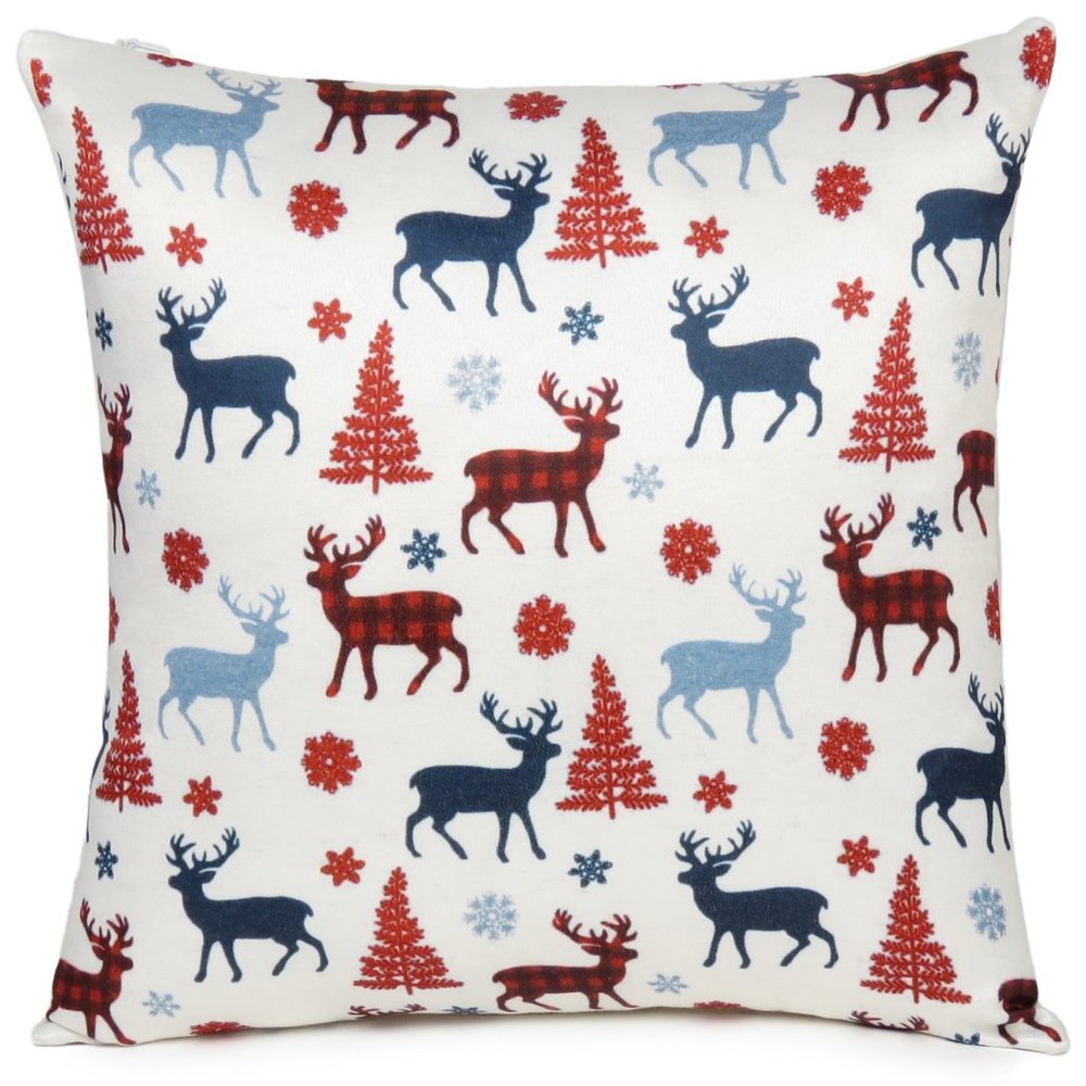 Oussum Christmas Decorative Animal Digital Print Cushion Pillow Cover for Home